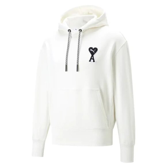 NWT PUMA x AMI Hoodie, Marshmallow, Size:XS - Picture 7 of 9